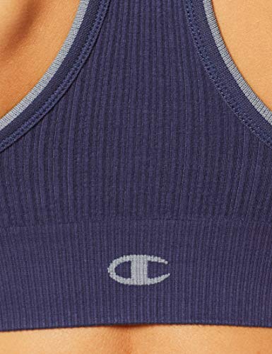 Champion The Seamless Fashion Bra Sujetador Deportivo, Azul (Indigo 0QG), XL para Mujer