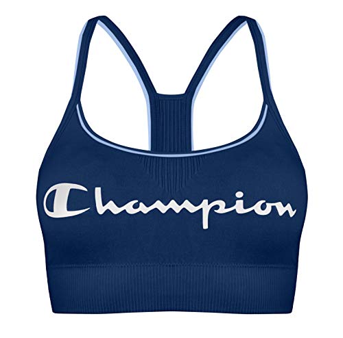 Champion The Seamless Fashion Bra Sujetador Deportivo, Azul (Indigo 0QG), XL para Mujer