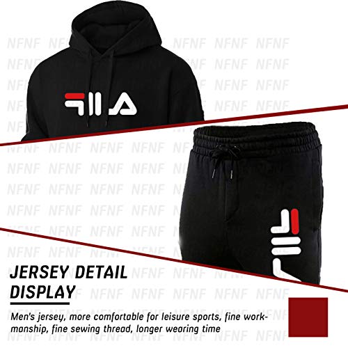 Chandal Hombre Completo, Sudadera Y Pantalón Deportivo para Hombre, 2 Piezas De Traje Deportivo De Puro Algodón (s-3xl) Black-M Chandal Hombre Completo, Sudadera Y Pantalón Deportivo para Hombre, 2 Piezas De Traje Deportivo De Puro Algodón (s-3xl) Black-M