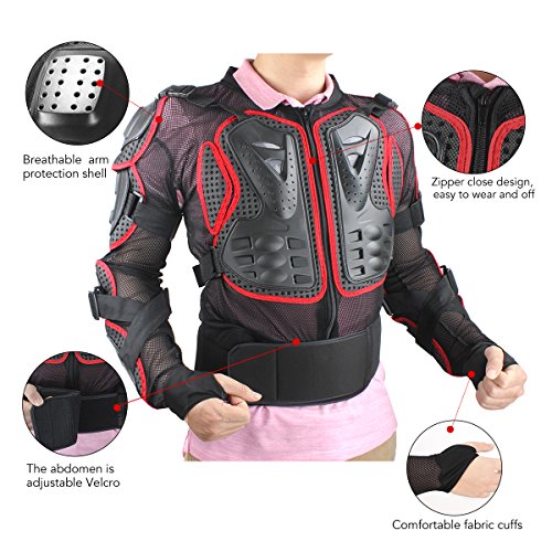 Chaqueta GES con armadura protectora para motocicleta, ropa de protección