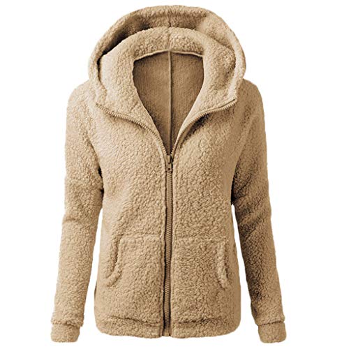 Chaqueta Mujeres de Invierno de Lana Cálida Cremallera Abrigo con Capucha Casual Suéter Abrigo de Algodón Outwear Hoodie riou Chaqueta Mujeres de Invierno de Lana Cálida Cremallera Abrigo con Capucha Casual Suéter Abrigo de Algodón Outwear Hoodie riou