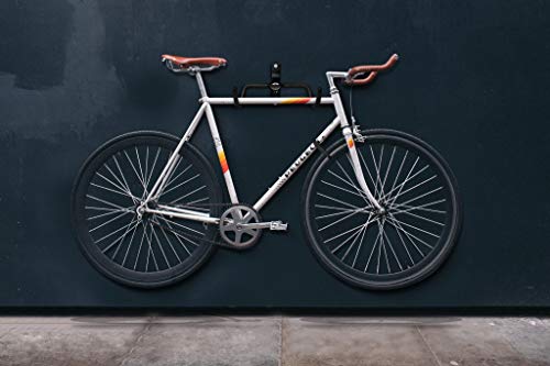 Charles Daily Soporte Bicicletas Pared Plegable - Colgador de Bici para Pared con Protección del Cuadro - Ganchos para Colgar Bicicletas - Negro