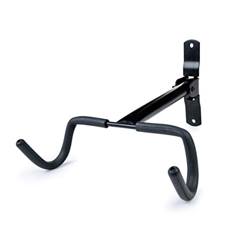 Charles Daily Soporte Bicicletas Pared Plegable - Colgador de Bici para Pared con Protección del Cuadro - Ganchos para Colgar Bicicletas - Negro