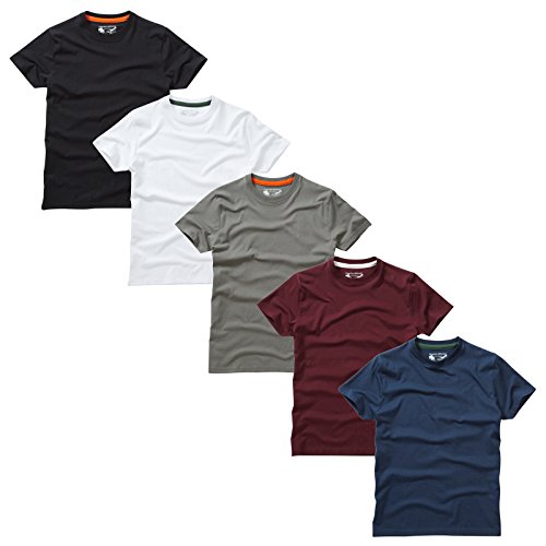 Charles Wilson Paquete 5 Camisetas Cuello Redondo Lisas (Medium, Essentials) Charles Wilson Paquete 5 Camisetas Cuello Redondo Lisas (Medium, Essentials)