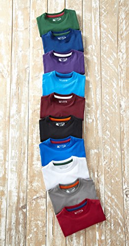 Charles Wilson Paquete 5 Camisetas Cuello Redondo Lisas (Medium, Essentials)