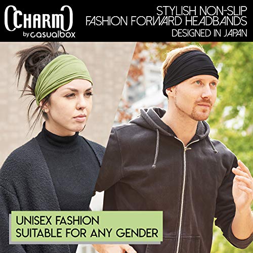 CHARM Casualbox Bandana para el pelo de estilo japonés, elástica, para hombre y mujer - 4589777960268, Talla única, Negro CHARM Casualbox Bandana para el pelo de estilo japonés, elástica, para hombre y mujer - 4589777960268, Talla única, Negro