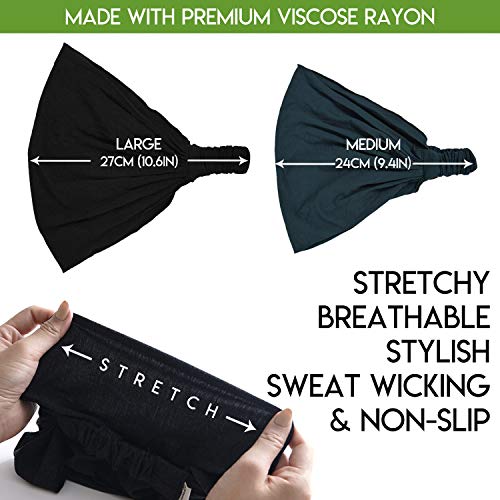 CHARM Casualbox Bandana para el pelo de estilo japonés, elástica, para hombre y mujer - 4589777960268, Talla única, Negro CHARM Casualbox Bandana para el pelo de estilo japonés, elástica, para hombre y mujer - 4589777960268, Talla única, Negro