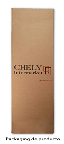 Chely Intermarket, Espejos de Pared Cuerpo Entero 35x140 cm (Marco Exterior 42x147 cm)(Blanco Raya) MOD-128 | Forma Rectangular | Dormitorio, Acabado Elegante, Ideal para decoración.(128-35x140-6,15)