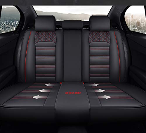 Chemu Juego de fundas para asientos de coche, de piel sintética, cerradas, universales, para Seat Altea, Arona, Arona, Ateca, Exeo, Ibiza, 6L, 6J, Toledo Chemu Juego de fundas para asientos de coche, de piel sintética, cerradas, universales, para Seat Altea, Arona, Arona, Ateca, Exeo, Ibiza, 6L, 6J, Toledo