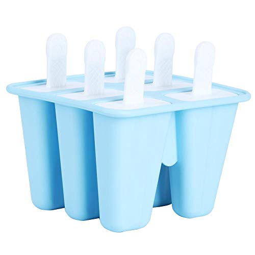 CHENGGONG Herramienta para Hacer Helados Reutilizable Palo de Paleta, Máquina para Hacer Barra de Hielo, Accesorios de Cocina Máquina para Hacer Helado, Moldes para Paleta para niños(6 Sticks)