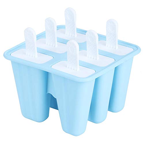 CHENGGONG Herramienta para Hacer Helados Reutilizable Palo de Paleta, Máquina para Hacer Barra de Hielo, Accesorios de Cocina Máquina para Hacer Helado, Moldes para Paleta para niños(6 Sticks)