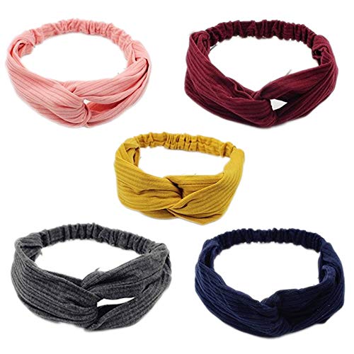 ChenTeShangMao Hairbands Combinados - Chicas Viga Transversal Hairband, Lavado De Cara/Maquillaje/Forma/Deportes Hairband, Suave Tejido Elástico/Múltiples Colores Moda (Size : B)