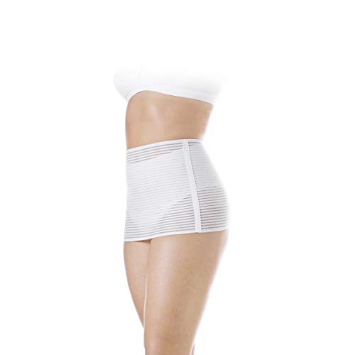 Chicco Faja Postparto Velcro Mammy Mediana Embarazo, Blanco (Blanca 00001164000210), M para Mujer