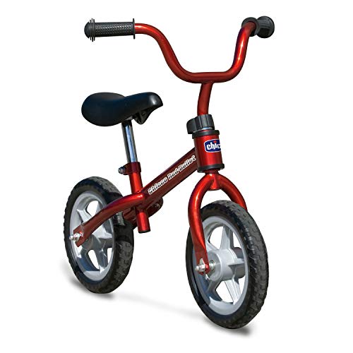 Chicco First Bike - Bicicleta sin pedales con sillín regulable, color rojo, 2-5 años