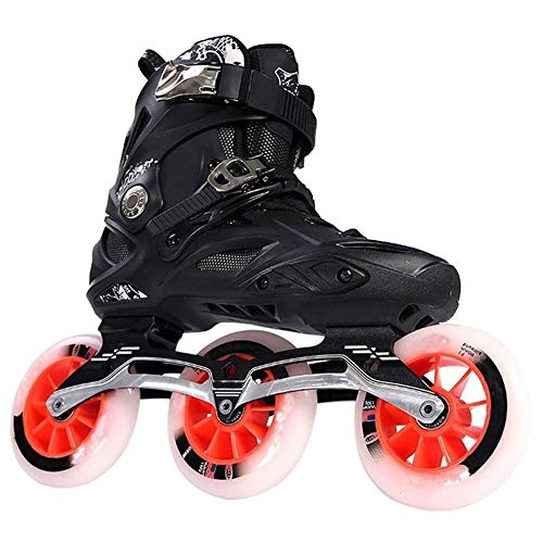 Chicos, Chicas, Patines En Línea, Diversión 3X110 MM 90A Ruedas Velocidad Patines En Línea para Niños Y Adultos De Inicio De Patinaje,Negro,37