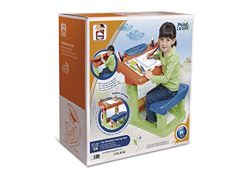 Chicos - Mi Pupitre Extensible, Pupitre Infantil con Cajón, a partir de 24 Meses, Multicolor, 57.5 X 75.5 X 58 cm Chicos - Mi Pupitre Extensible, Pupitre Infantil con Cajón, a partir de 24 Meses, Multicolor, 57.5 X 75.5 X 58 cm