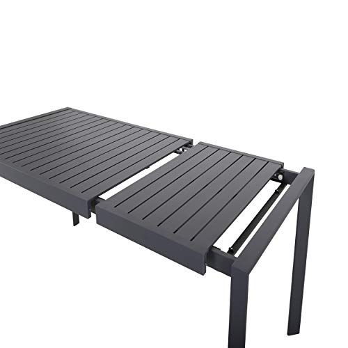 Chicreat - Mesa extensible para exteriores, 180 x 90 x 71,5 cm