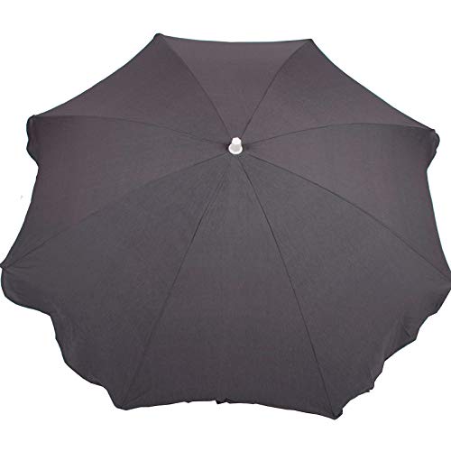 CHILLVERT KAN170 - Parasol de Jardín Gandía Aluminio fijo Ø200 cm Gris oscuro