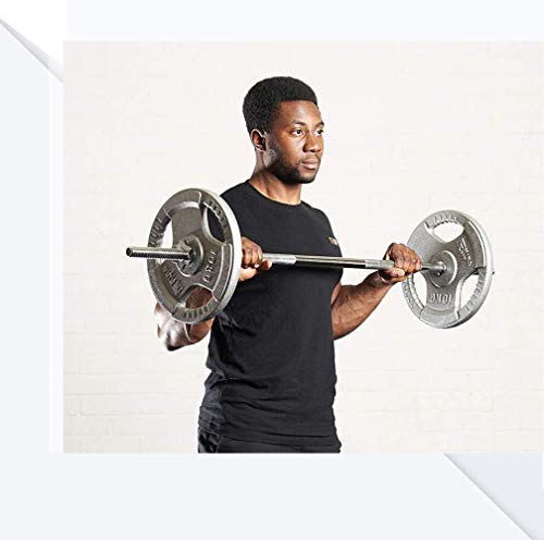 CHIYA 120CM/150 cm/180cm Barra de Musculación de Pesas con 2 Collares,Ø25mm,Barra de Entrenamiento para Biceps y Triceps,Antideslizante Barra de Levantamiento de Pesas1.2M(4ft) Ø 25mm CHIYA 120CM/150 cm/180cm Barra de Musculación de Pesas con 2 Collares,Ø25mm,Barra de Entrenamiento para Biceps y Triceps,Antideslizante Barra de Levantamiento de Pesas1.2M(4ft) Ø 25mm
