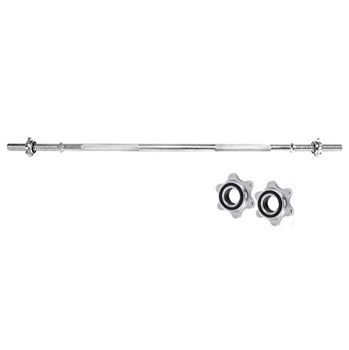 CHIYA 120CM/150 cm/180cm Barra de Musculación de Pesas con 2 Collares,Ø25mm,Barra de Entrenamiento para Biceps y Triceps,Antideslizante Barra de Levantamiento de Pesas1.2M(4ft) Ø 25mm CHIYA 120CM/150 cm/180cm Barra de Musculación de Pesas con 2 Collares,Ø25mm,Barra de Entrenamiento para Biceps y Triceps,Antideslizante Barra de Levantamiento de Pesas1.2M(4ft) Ø 25mm
