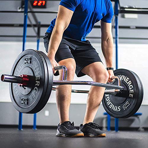 CHIYA 34" Profesional Barra de Pesas Olímpica,Barra de Curl Cromado y Estriado,Barra de Entrenamiento de Tríceps y Bíceps para Entrenamiento Muscular CHIYA 34" Profesional Barra de Pesas Olímpica,Barra de Curl Cromado y Estriado,Barra de Entrenamiento de Tríceps y Bíceps para Entrenamiento Muscular