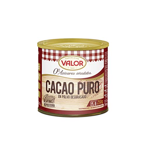 Chocolates Valor Cacao Puro En Polvo, Tamaño Único, Pack de 1 Chocolates Valor Cacao Puro En Polvo, Tamaño Único, Pack de 1
