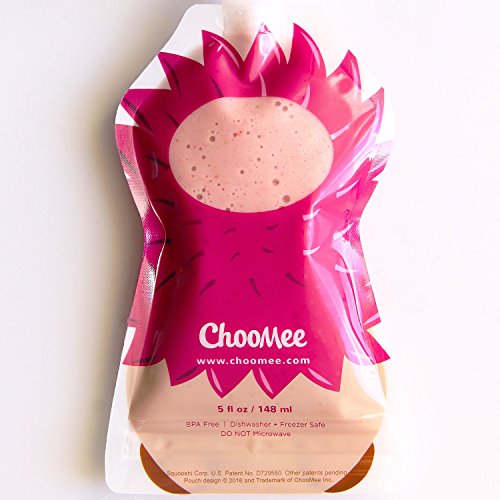 ChooMee Bolsitas de alimento reutilizable con una remallera de doble para el bebé 5 Onzas 4 piezas ChooMee Bolsitas de alimento reutilizable con una remallera de doble para el bebé 5 Onzas 4 piezas