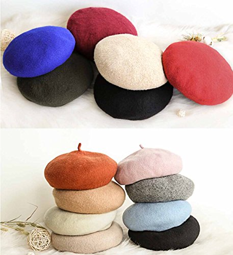 CHRISTYLE Mujer Clásico Invierno Lanas de la Boina Francesa Artista Beanie Hat Cap Tam Un tamaño Rosado CHRISTYLE Mujer Clásico Invierno Lanas de la Boina Francesa Artista Beanie Hat Cap Tam Un tamaño Rosado