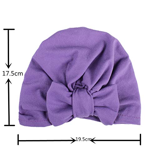 CHSEEA 10PCS Niños Sombrero Beanie Gorras Elásticas Caliente de Punto Arco Venda De Pelo Bebe Vinchas Diadema Turbante Cintas para El Pelo Niñas Accesorios para El Cabello #3