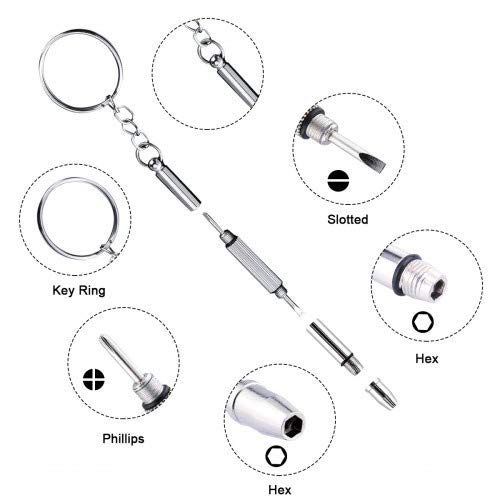 Chstarina 500 Piezas Kit de Reparación de Gafas con Tornillos Tuercas Almohadillas de Silicona Gancho para la Oreja Pinzas Mini Destornillador Paño de Gafas para Anteojos Gafas de Sol Chstarina 500 Piezas Kit de Reparación de Gafas con Tornillos Tuercas Almohadillas de Silicona Gancho para la Oreja Pinzas Mini Destornillador Paño de Gafas para Anteojos Gafas de Sol
