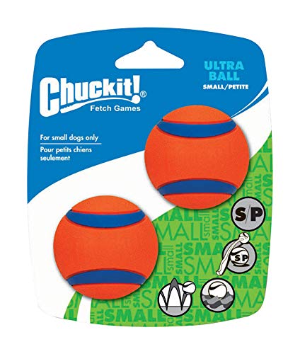 Chuckit! 17020 Ultra Ball, 2 Pelotas para Perros Compatible con el Lanzador, S