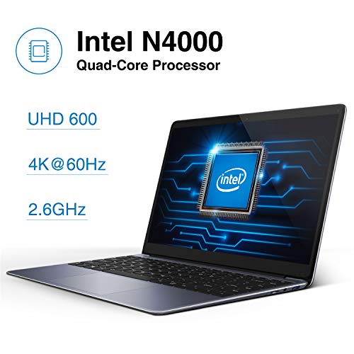 CHUWI HeroBook Pro Ordenador Portátil Ultrabook 14.1' Intel Gemini Lake N4000 hasta 2.6 GHz, 4K 1920*1080, Windows 10, 8G RAM 256G SSD, WiFi, USB 3.0, 38Wh