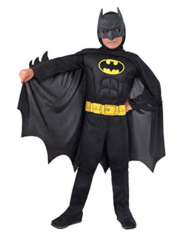 Ciao 11671.3-4 Batman Dark Knight Boys Original Dc Comics Disfraz (Tamaño 3-4 Años) con Músculos Pectorales Acolchados, Color Ciao 11671.3-4 Batman Dark Knight Boys Original Dc Comics Disfraz (Tamaño 3-4 Años) con Músculos Pectorales Acolchados, Color