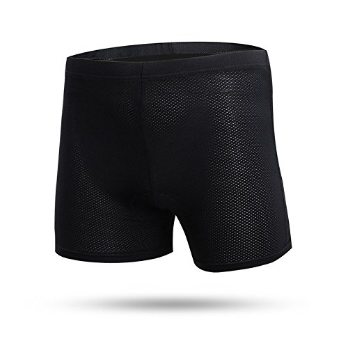 Ciclismo Hombre Pantalones Cortos de Bicicleta 4D Gel de sílice Acolchado Ciclismo Calzoncillos Ropa Interior de Bicicleta MTB Bicicleta Pantalones Cortos(Verde, M)