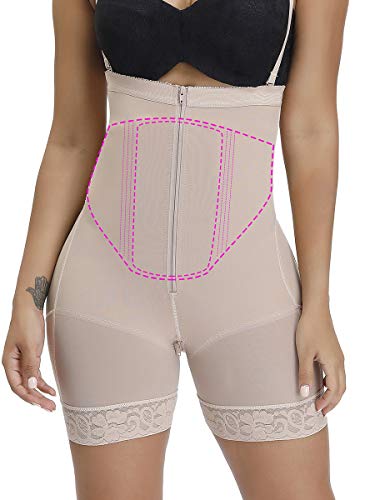 CINDYLOVER Mujeres Tabla Abdominal de Compresión Aplanadora Después de Liposucción Tabla Abdominal Lipo Talla Única Beige