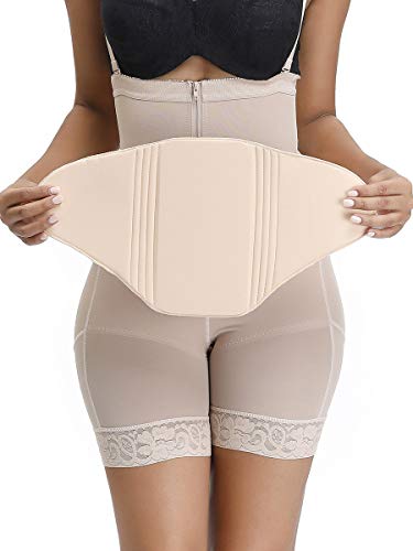 CINDYLOVER Mujeres Tabla Abdominal de Compresión Aplanadora Después de Liposucción Tabla Abdominal Lipo Talla Única Beige