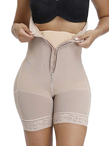 CINDYLOVER Mujeres Tabla Abdominal de Compresión Aplanadora Después de Liposucción Tabla Abdominal Lipo Talla Única Beige