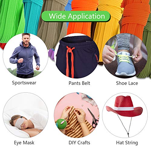 CINMOK 24pcs Cuerdas Elásticas Colorido Cordón Elástico Plano Costura Elasticas Bandas DIY para Costura Bricolaje Bufanda Ropa Pantalones Faldas Camisas Camisetas Máquina de Coser Cinta Pelo 6mm*3m CINMOK 24pcs Cuerdas Elásticas Colorido Cordón Elástico Plano Costura Elasticas Bandas DIY para Costura Bricolaje Bufanda Ropa Pantalones Faldas Camisas Camisetas Máquina de Coser Cinta Pelo 6mm*3m