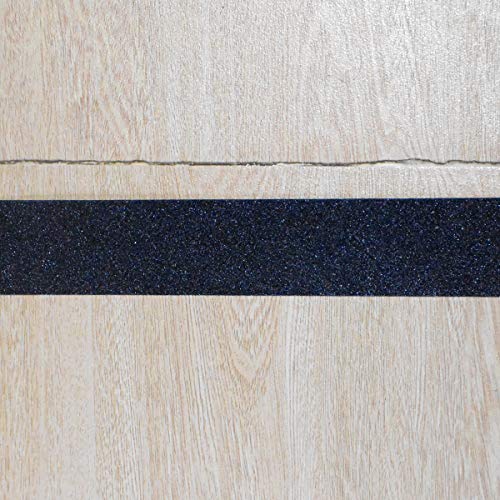 Cinta antideslizante, YMWALK cinta de seguridad color negro de gran tracción antideslizante agarre fuerte cinta abrasiva antideslizante cinta de seguridad para escaleras peldaño (5 cm x 5 m)