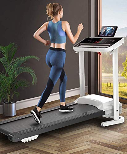 Cinta de Correr 2.0HP Máquina para Correr Plegable Instalación Gratuita con Monitor LED Máquina de Correr para Caminar con absorción de Impactos de Silicona para Apartamentos pequeños Gimnasio Capaci