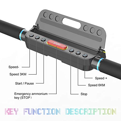 Cinta de Correr Caminar Plegable 440W, Apoyabrazos y Control Remoto Controlables, Altavoz Bluetooth Incorporado, Velocidad 1-8km / h Ajustable, Cinta de Correr Caminar Profesional para el Hogar