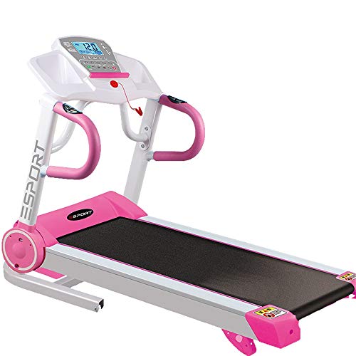 Cinta de Correr Eléctrica Casa Rodante Sala De Fitness Usando Cinta De Correr Plegable Plegable Eléctrica Eléctrica Cinta De Correr Versátil y Seguro de Usar ( Color : Rosado , Size : 157x65x133cm )