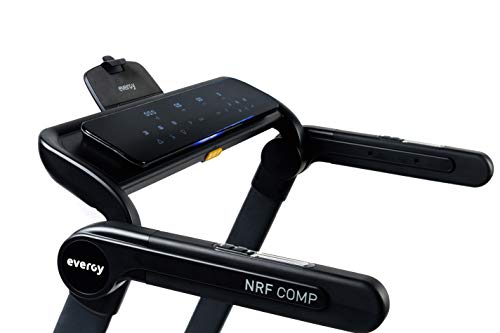 Cinta de Correr EVERGY H1 NRF-Comp - Plegable - Inclinable - Pantalla LED - 1 a 14km/h - Amortiguación React - 14 Programas de Entrenamiento - Sensores frecuencia Cardiaca Integrados - Ruedas