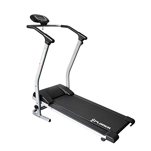 Cinta de Correr Magnética Blaze, Máquina de Ejercicios Portátil Plegable, con LCD, Velocidad, Calorías, Pulso, Escaneo, Distancia, Tiempo, Volante de Inercia de 3.5kg, con 8 Grados Ajustables