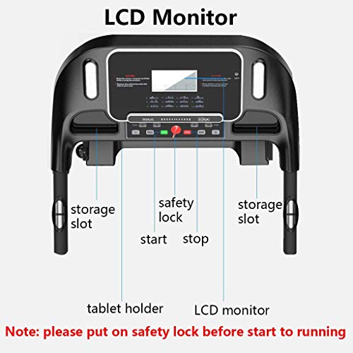 Cinta de Correr Multifuncional 2.0HP Plegable hidráulica Prueba de Velocidad Ultra silenciosa con Pantalla LCD Máquina para Correr para Gimnasio en casa 220 Capacidad máxima Cinta de Correr Multifuncional 2.0HP Plegable hidráulica Prueba de Velocidad Ultra silenciosa con Pantalla LCD Máquina para Correr para Gimnasio en casa 220 Capacidad máxima
