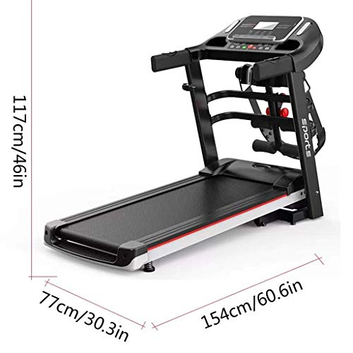 Cinta de Correr Multifuncional 2.0HP Plegable hidráulica Prueba de Velocidad Ultra silenciosa con Pantalla LCD Máquina para Correr para Gimnasio en casa 220 Capacidad máxima