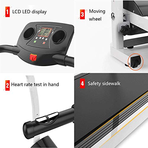 cinta de correr plegable,Cinta de correr eléctrica Máquina para caminar multifuncional para el hogar Pantalla LCD LED Monitor de ritmo cardíaco Equipo de gimnasio portátil Absorción de golpes y silenc cinta de correr plegable,Cinta de correr eléctrica Máquina para caminar multifuncional para el hogar Pantalla LCD LED Monitor de ritmo cardíaco Equipo de gimnasio portátil Absorción de golpes y silenc