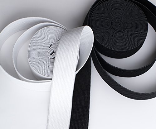 Cinta de goma elástica de 80 mm de ancho para ropa y hogar, para costura, artesanía, 25 metros, 8 cm de ancho Cinta de goma elástica de 80 mm de ancho para ropa y hogar, para costura, artesanía, 25 metros, 8 cm de ancho