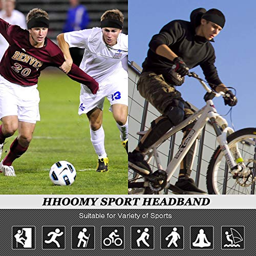 Cinta deportiva para hombre, banda para el sudor y deporte para la cabeza, para el entrenamiento, para correr, crossfit, yoga y casco de bicicleta, color negro (paquete de 3) Cinta deportiva para hombre, banda para el sudor y deporte para la cabeza, para el entrenamiento, para correr, crossfit, yoga y casco de bicicleta, color negro (paquete de 3)