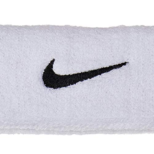 Cinta NIKE Swoosh MISC Blanco (White/Black, OSFM), Talla Única